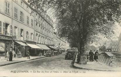 / CPA FRANCE 29 "Quimper, la rue du parc et l'Odet"