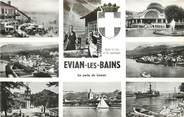 74 Haute Savoie / CPSM FRANCE 74 "Evian les Bains, la perle du Léman"