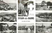 74 Haute Savoie / CPSM FRANCE 74 "Evian les Bains, la perle du Léman"