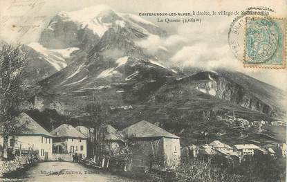 / CPA FRANCE 05 "Châteauroux Les Alpes, à droite, le village de Saint Marcellin"