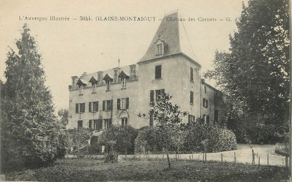 / CPA FRANCE 63 "Glaine Montaigut, château des Cornets"