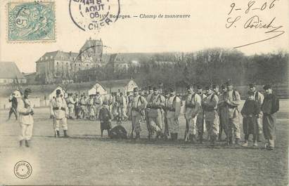 / CPA FRANCE 18 "Bourges, champ de Manoeuvre"