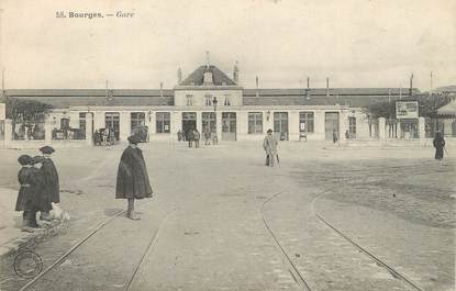 / CPA FRANCE 18 "Bourges, gare"
