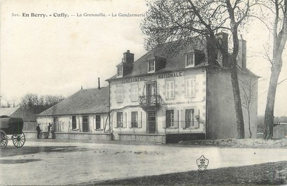 / CPA FRANCE 18 "Cuffy, la grenouille, la gendarmerie"