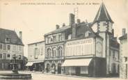 03 Allier / CPA FRANCE 03 "Saint Pourçain sur Sioule, la place du marché et la mairie"