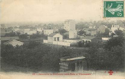 / CPA FRANCE 94 "Panorama Fontenay sous Bois, et Vincennes"