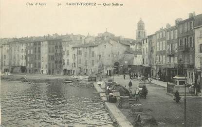 / CPA FRANCE 83 "Saint Tropez, quai Suffren"