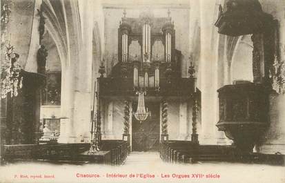 / CPA FRANCE 10 "Chaource, intérieur de l'église" / ORGUE