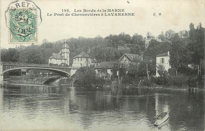 / CPA FRANCE 94 "Le pont de Chennevières à Lavarenne"