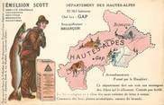 05 Haute Alpe / CPA FRANCE 05 "Gap" / CARTE GEOGRAPHIQUE