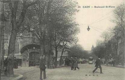 / CPA FRANCE 14 "Caen, Bld Saint Pierre"