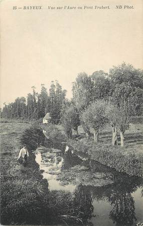 / CPA FRANCE 14 "Bayeux, vue sur l'Aure au pont Trubert"