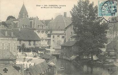 CPA FRANCE 18 "Vierzon, lavoirs et Moulin de l'Abbaye"