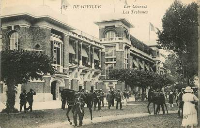 / CPA FRANCE 14 "Deauville, les courses, les tribunes"