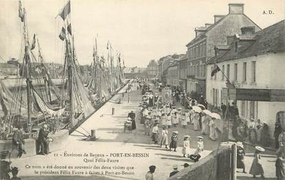 / CPA FRANCE 14 "Environs de Bayeux, Port en Bessin"