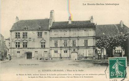 CPA FRANCE 70 "Luxeuil les  Bains, Place de la Baille"