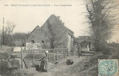 / CPA FRANCE 14 "Bretteville l'Orgueilleuse, rue d'Angleterre"