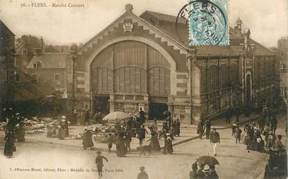 CPA FRANCE 61 "Flers, marché  couvert"