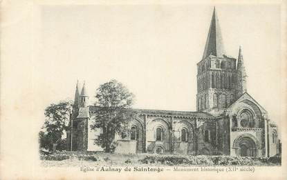 / CPA FRANCE 17 "Eglise d'Aulnay de Saintonge, monument historique"
