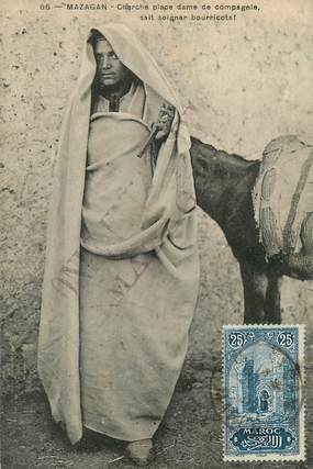 CPA MAROC "Mazagan, femme"