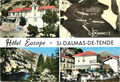 / CPSM FRANCE 06 "Saint Dalmas de Tende, hôtel Europe"