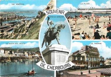 / CPSM FRANCE 50 "Cherbourg, souvenir"