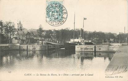 CPA FRANCE 14 "Caen, le Bateau du Havre"