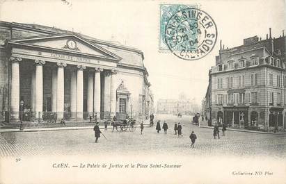 CPA FRANCE 14 "Caen, le Palais de Justice et la Place Saint Sauveur"