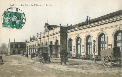 CPA FRANCE 14 "Caen, la Gare de l'Ouest"
