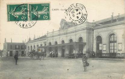 CPA FRANCE 14 "Caen, la Gare de  l'Ouest"
