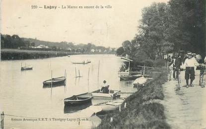 CPA FRANCE 77 "Lagny, la Marne en amont de la ville"