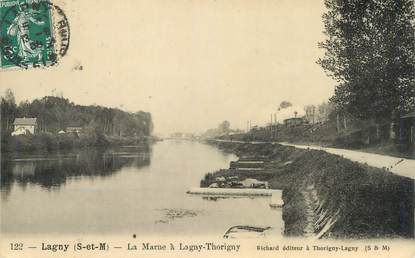 CPA FRANCE 77 "Lagny, la Marne à Lagny Thorigny"