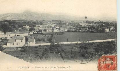 CPA FRANCE 13 "Aubagne, panorama et le Pic de Garlaban"