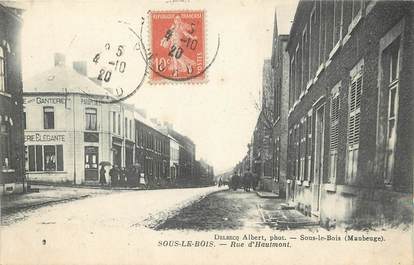 / CPA FRANCE 59 "Sous le Bois, rue d'Hautmont"