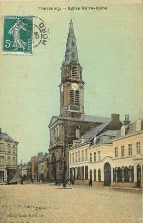/ CPA FRANCE 59 "Tourcoing, église Notre Dame"