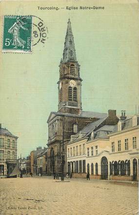 / CPA FRANCE 59 "Tourcoing, église Notre Dame"