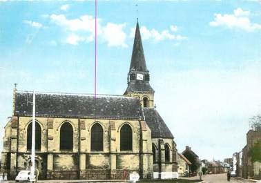 / CPSM FRANCE 62 "Aix Noulette, la mairie, église Saint Germain"