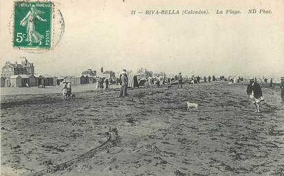 CPA FRANCE 14 "Riva Bella, la Plage"