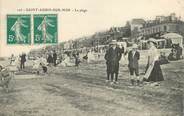 14 Calvado CPA FRANCE 14 "Saint Aubin sur Mer, la Plage"