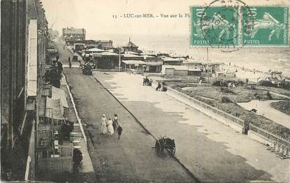 CPA FRANCE 14 "Luc sur Mer, vue sur la Plage"