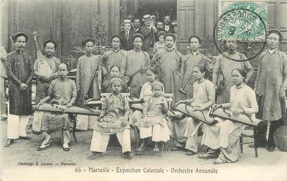 CPA FRANCE 13 "Marseille, Exposition coloniale, orchestre annamite