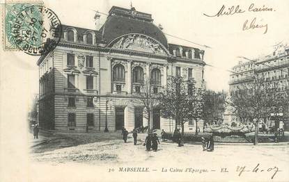 CPA FRANCE 13 "Marseille, Banque, la caisse d'Epargne"