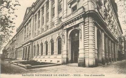 CPA FRANCE 06 "Nice, la Banque nationale de Crédit"