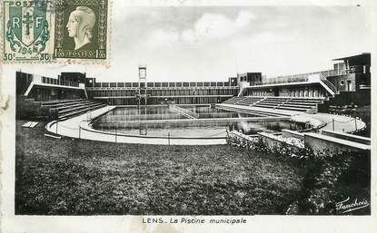 / CPSM FRANCE 62 "Lens, la piscine municipale"