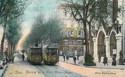 CPA FRANCE 06 "Nice, avenue de la Gare Notre Dame" / TRAMWAY