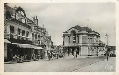 / CPSM FRANCE 72 "Mamers, le théatre et rue du 115è régiment d'Infanterie"