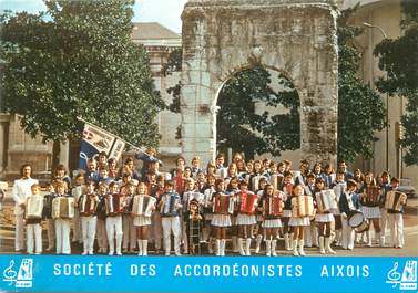 / CPSM FRANCE 73 "Aix les Bains" / ACCORDEON