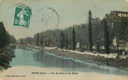 CPA FRANCE 32 "Auch, vue du Gers et des quais"