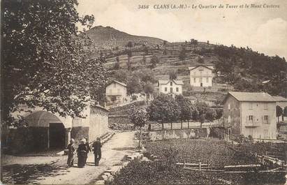 CPA FRANCE 06 "Clans, le quartier du Tuver et le Mont Casteou"