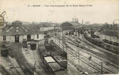 CPA FRANCE 21 "Dijon, vue de la gare" / TRAIN